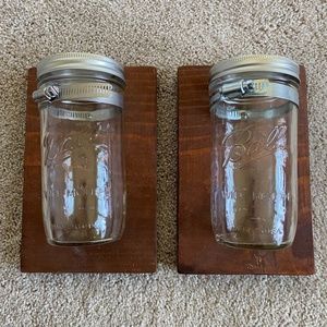 Handmade Mason jar wall decor
